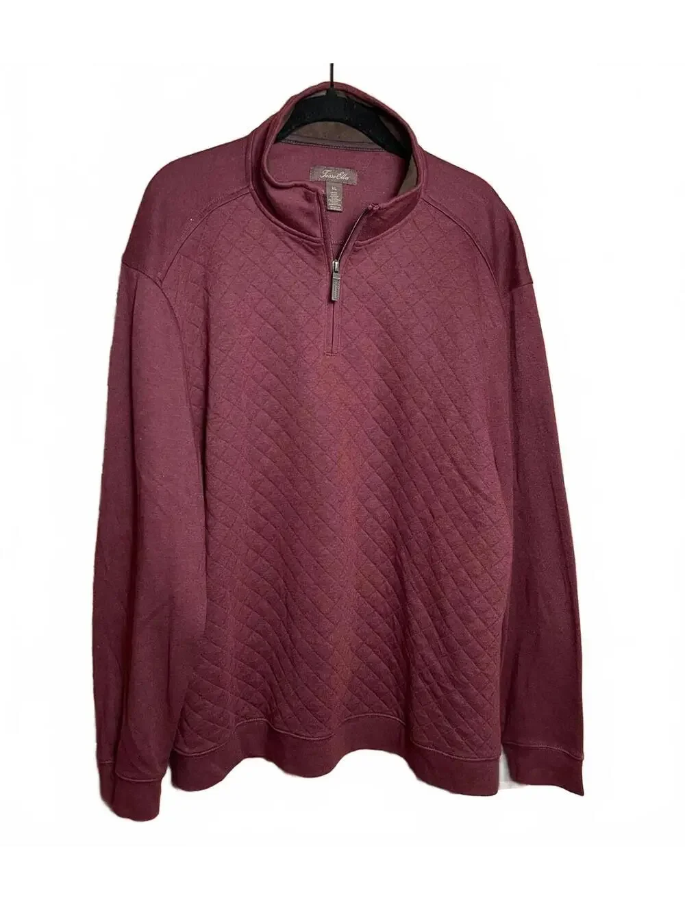 Tasso Elba Men's Quilted Half-Zip Pullover Sweater XL